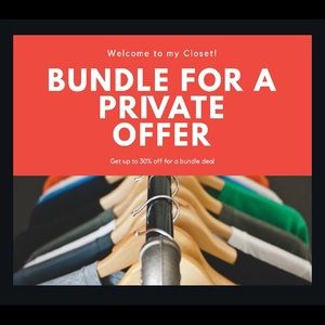 Bundle deals! Get 30% off!!